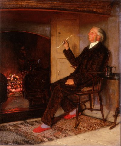 The Parish Clerk of Lyndon, 1891 by Thomas Bowman Garvie